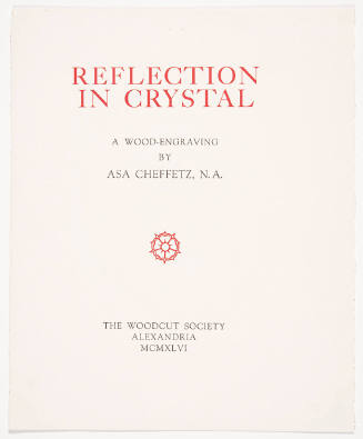 Reflection in Crystal (print folio cover)