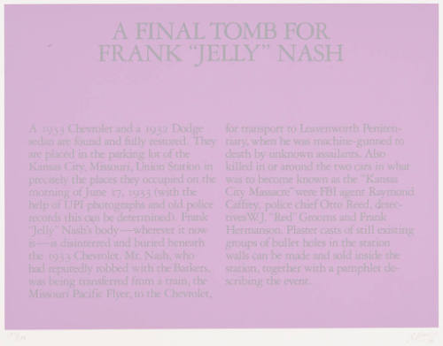 A Final Tomb for Frank 'Jelly' Nash