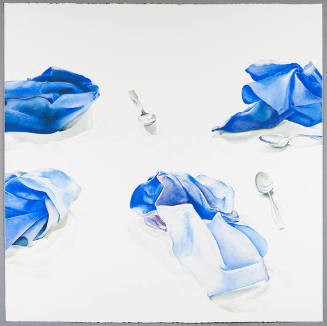 Blue Napkins and Spoons