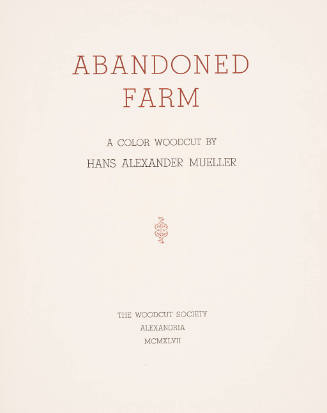Abandoned Farm print folio