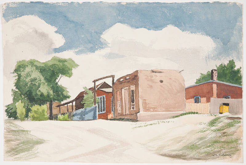 Cerrillos, village street