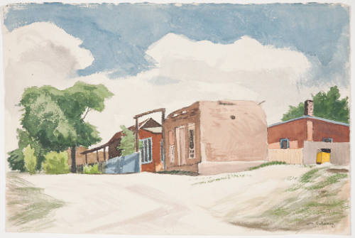 Cerrillos, village street