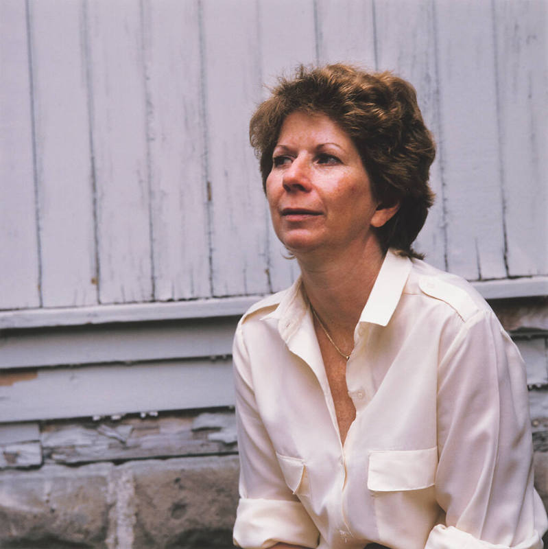 Glenice Matthews (jewelry designer and director, Wichita Center for the Arts), outside her home, Everett Street, Wichita, Kansas, October 1,1982