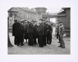 Gordon Roger Alexander Buchanan Parks, (United States, 1912 - 2006)
Men standing in street, Pa…