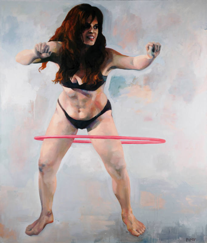 Ann Piper, Hula Hoop, 2002, 70 x 60 in., Kansas State University, Marianna Kistler Beach Museum…