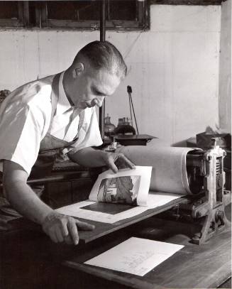 Portrait of Charles Capps at work
