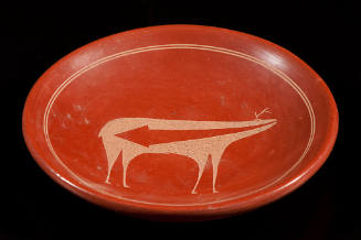Incised Redware Plate