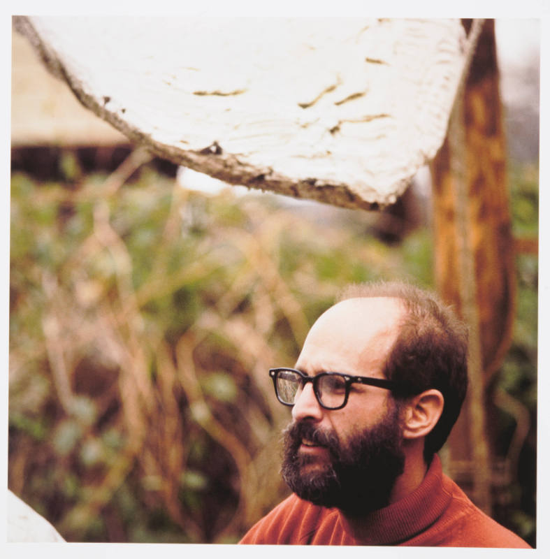 Lester Goldman (painting professor, Kansas City Art Institute), in his studio, 57th Street, Kansas City, Missouri, November 28, 1982