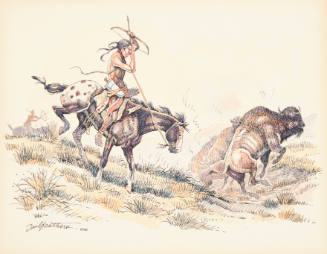 Title unknown (chasing bison)