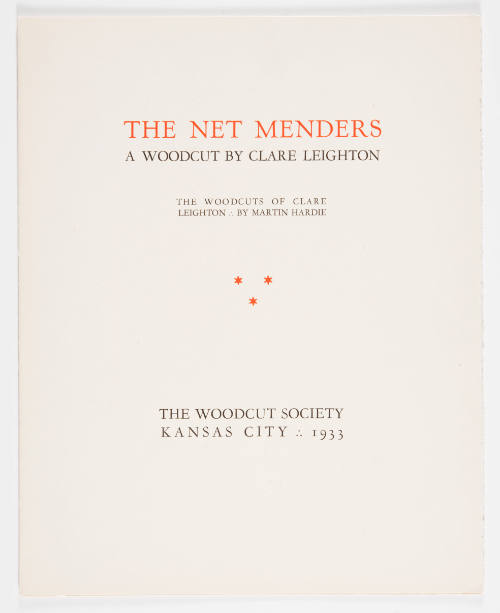 The Net Menders print folio