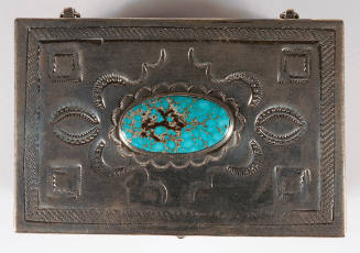Silver turquoise box