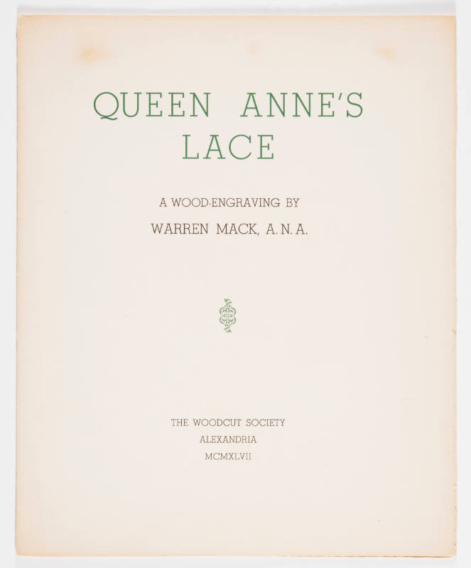 Queen Anne's Lace print folio