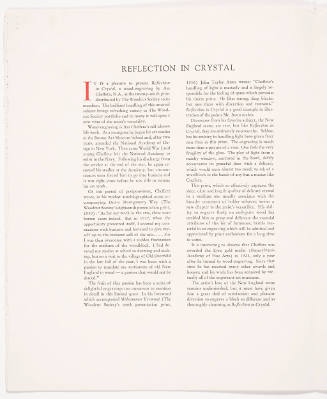 Reflection in Crystal (print folio)