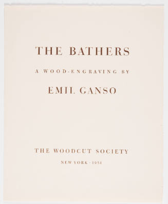 The Bathers (print folio cover)