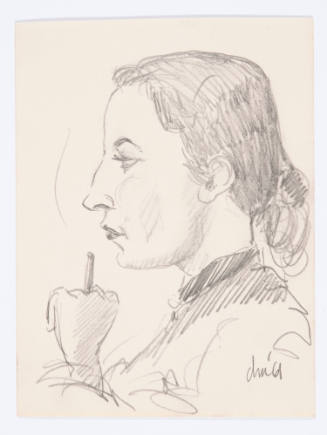 Title unknown (woman with cigarette)