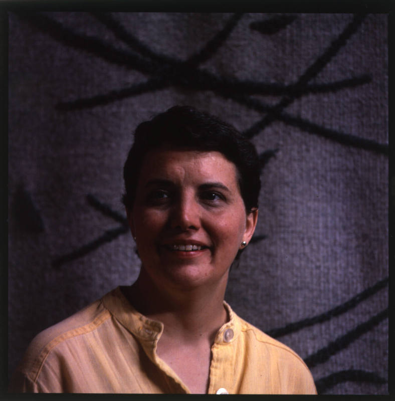 Jean Bass (fiber artist), in her home, 61st Street, Topeka, Kansas, June 6, 1982