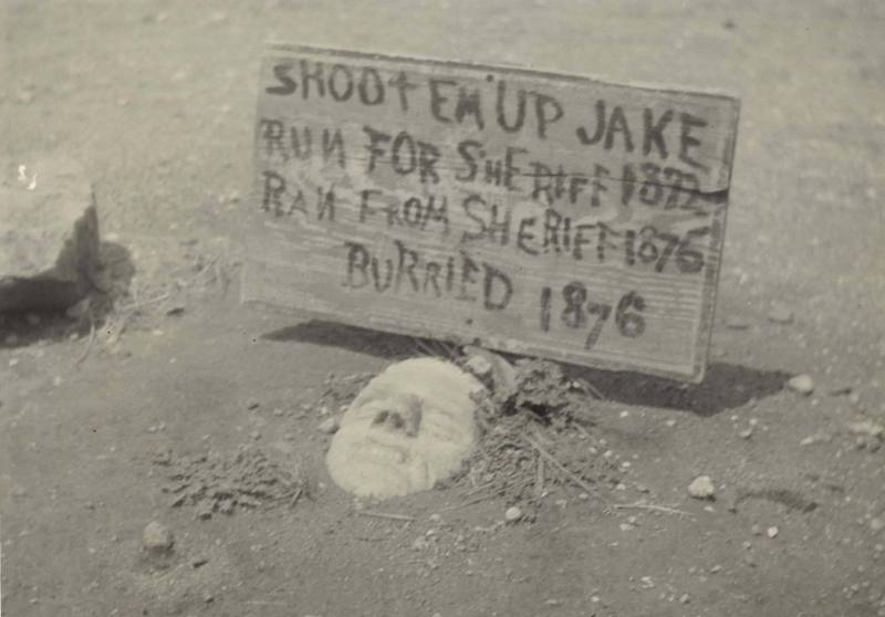 Grave Marker and Epitaph, Boot Hill, Dodge City, Kansas