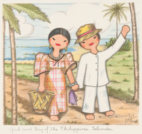 Girl and Boy of the Philippine Islands