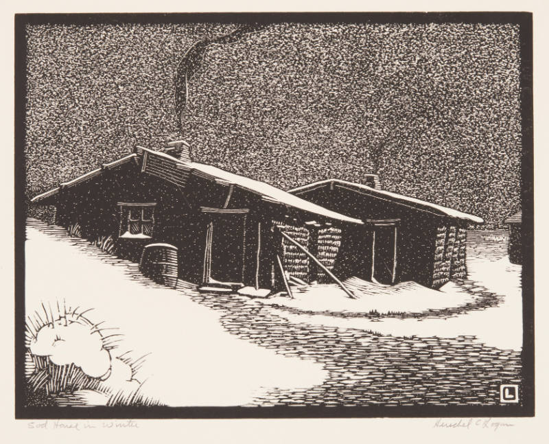 Sod House in Winter