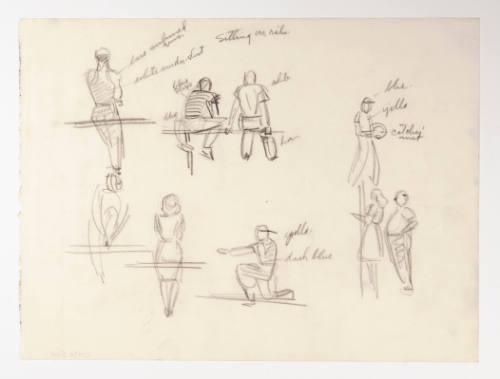 Sitting on Rails (figure studies)