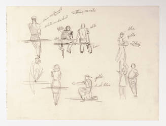 Sitting on Rails (figure studies)