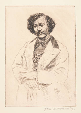 Portrait from a photograph of James McNeill Whistler