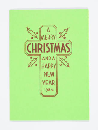 A Merry Christmas and a Happy New Year (Christmas card)