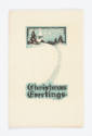 Herschel C. Logan, Christmas Greetings (Christmas card), ca. 1925, woodcut, 5 x 2 3/4 in., Kans…