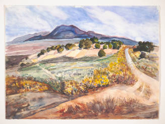 Oscar Vance Larmer, Pinon Ridge, 1993, watercolor, 22 1/4 x 29 7/8 in., Kansas State University…