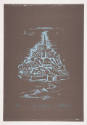 Orval F. Hempler, Mont. St. Michel, 1976, screenprint, 32 1/8 x 22 1/8 in., Kansas State Univer…