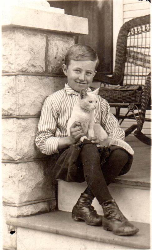 Charles Marshall at 10 years old (postcard)