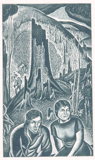 No. 4 — Maria and Boy Sitting on Log