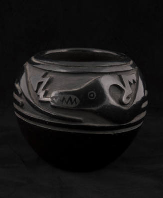 Blackware Awanyu (water serpent) jar