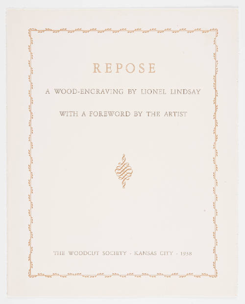 Repose (print folio cover)