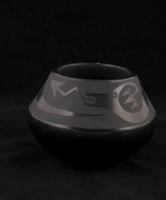 Blackware Awanyu (water serpent) jar