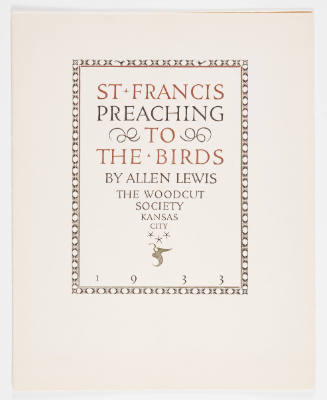 St. Francis Preaching to the Birds print folio