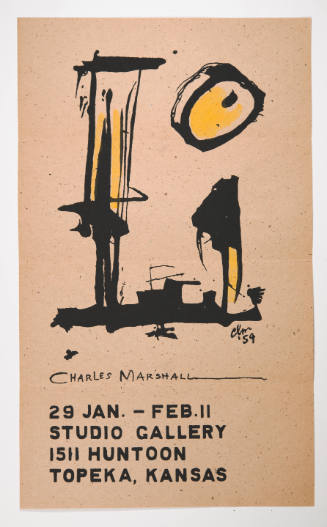 Exhibition flyer for 19 January - 11 February 1959