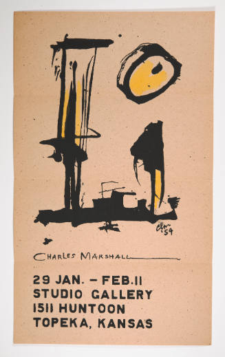 Exhibition flyer for 19 January - 11 February 1959