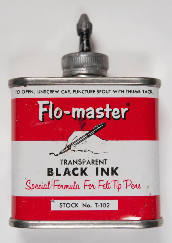 Flo-master Transparent Black Ink: Special Formula for Felt Tip Pens