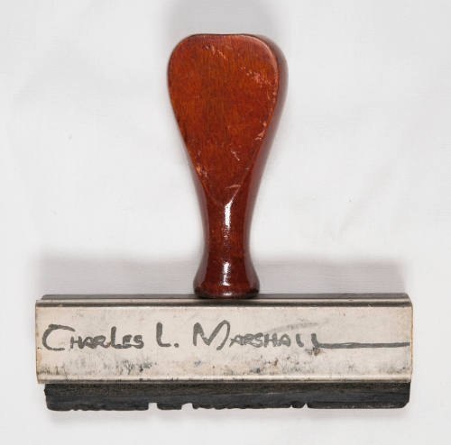 Charles L. Marshall signature rubber stamp