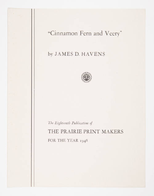 "Cinnamon Fern and Veery" pamphlet