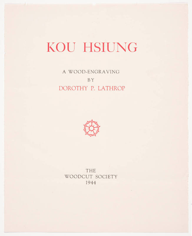 Kou Hsiung (print folio cover)