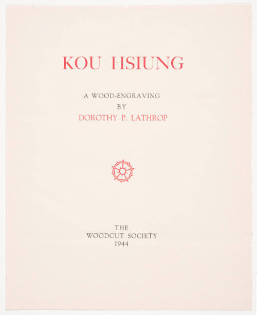 Kou Hsiung (print folio cover)