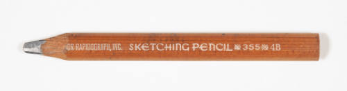 Sketching pencil 355 4B (carpenter's pencil) (yellow varnish)