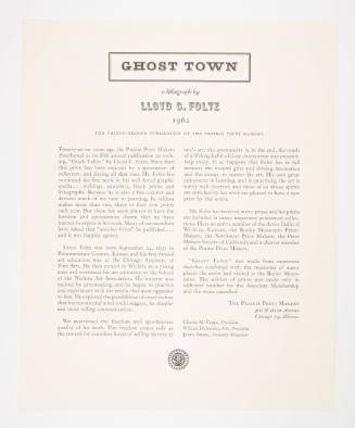 "Ghost Town" leaflet