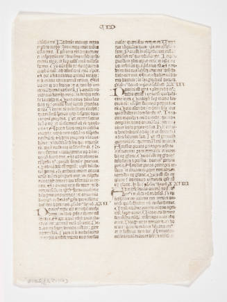 Printed Greek script on small transparent paper 2