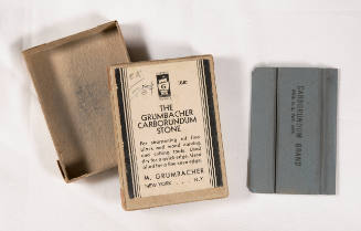 The Grumbacher carborundum stone and box