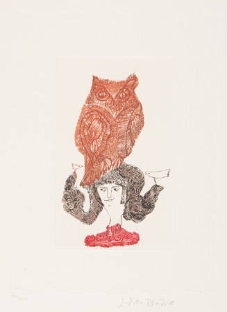 Untitled (lady with owl)