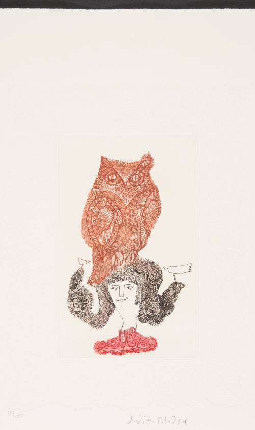 Untitled (lady with owl)