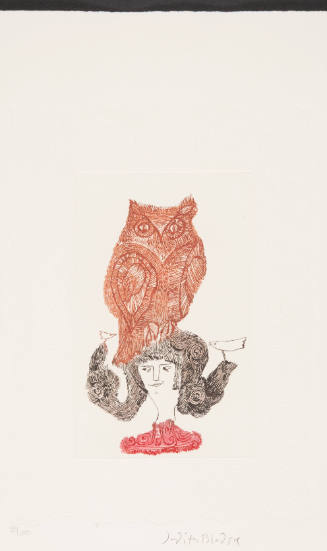 Untitled (lady with owl)